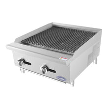 Load image into Gallery viewer, ATRC-24 Heavy Duty Radiant Charbroiler Natural Gas Countertop
