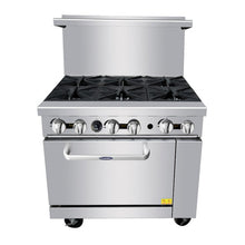 Load image into Gallery viewer, CookRite AGR-6B-LP Restaurant Gas Range 36