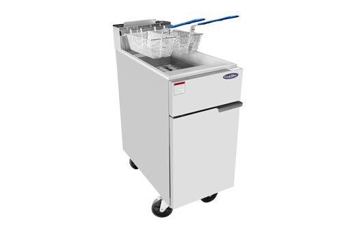 ATFS-40 15 Floor Model Natural Gas Fryer side 2