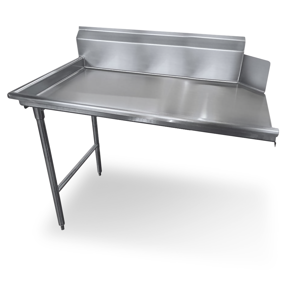 Steelworks 16 ga SS Clean Dishtable 72 Left - SWCDT-72L - 30x72x4375