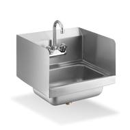 18 ga Stainless Steel Hand Sink with Splash Guards -SWHS-15-SP - 1525x1575x13