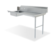 Steelworks 16 ga SS Soiled Dishtable 72 Right -SWSDT-72R - 30x72x4375