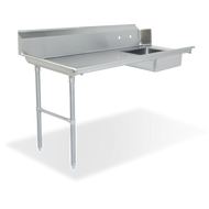 Steelworks 16 ga SS Soiled Dishtable 72 Left - SWSDT-72L - 30x72x4375