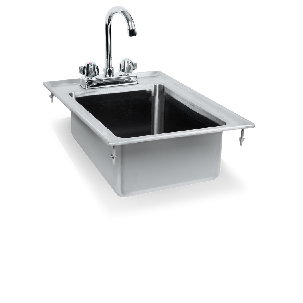 16 ga Stainless Steel Drop-In Sink - SWDIS-1FB101405 - 19x13x5