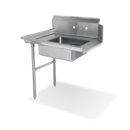 Steelworks 16 ga SS Soiled Dishtable 36 Left - SWSDT-36L - 30x36x4375