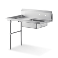 Steelworks 16 ga SS Undercounter Dishtable 48 Left -SWUDT-48L - 30x48x4375