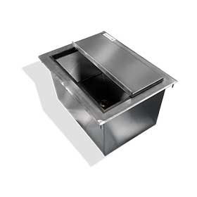 16 ga 304 Stainless Steel Drop-In Ice Bin -SWDIIB-182410 - 18x24x10