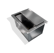 16 ga 304 Stainless Steel Drop-In Ice Bin - SWDIIB-183010 - 18x30x10
