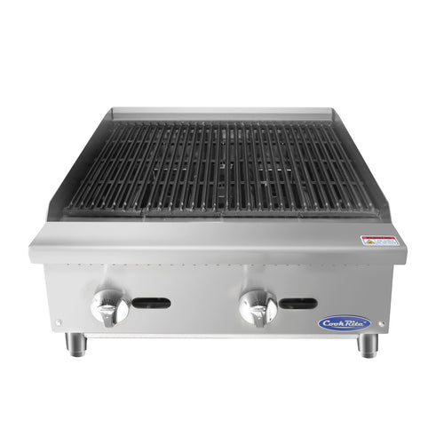 ATRC-24 Heavy Duty Radiant Charbroiler Natural Gas Countertop